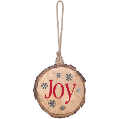Wood Joy Ornament - Set of 4