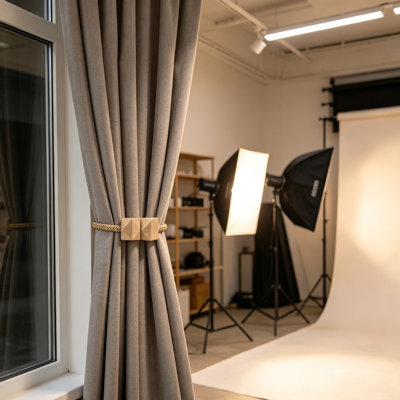 Natural Fabric Curtain Holdback/Tieback