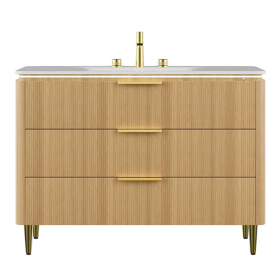 Meuble-lavabo élégant et raffiné de 48 po
