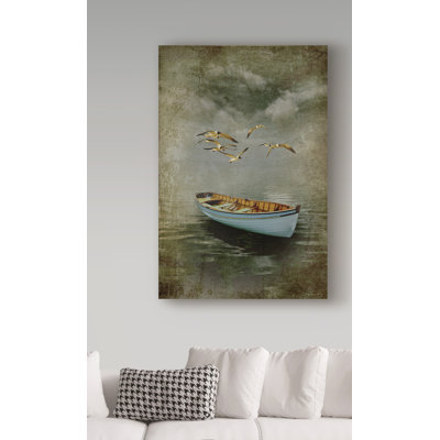 «Alone in The Mist», reproduction de peinture acrylique sur toile tendue