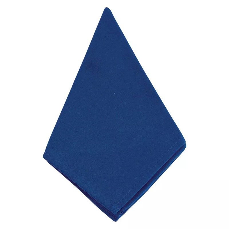Polyester No Pattern Square Napkin, Navy Blue