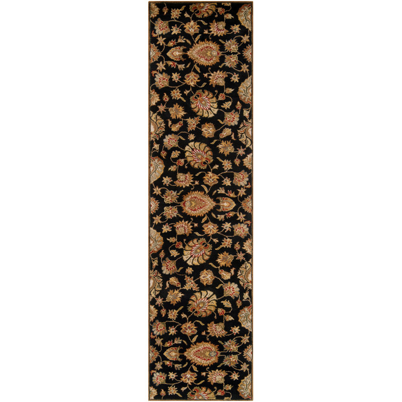 Arnedra Hand Tufted Wool Floral Indoor Rug, Runner 3' x 12'