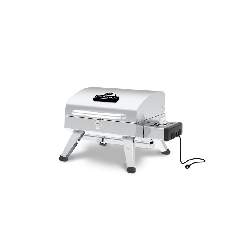 Grillpro 24'' W x 17'' D Foldable Portable 2 - Burner Freestanding Electric Grill