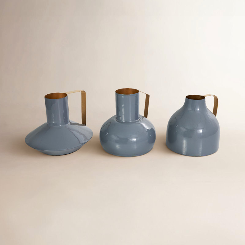 Iron Table Vase, Blue