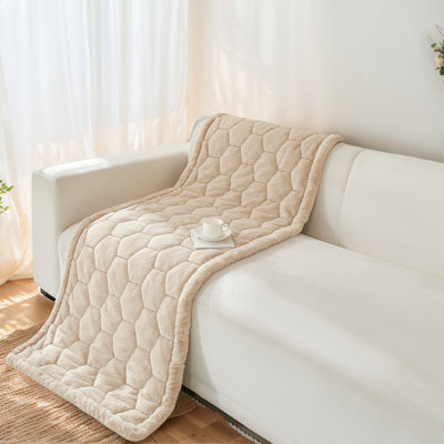 Housse décorative et douce pour canapé pour animal, housse de canapé lavable de couleur unie, tapis ultra-confortable pour canapé, siège de fenêtre ou plancher