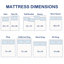 Matelas en mousse viscoélastique 10 "Tankersley Meidum-268944570