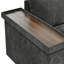 En forme de L avec lit escamotable et espaces de rangement pratiques - Style caché gris