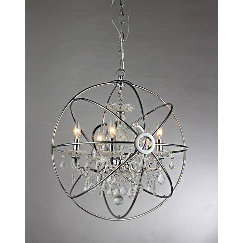 Springtown 6 - Light Dimmable Globe Chandelier