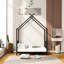 Lit plateforme simple en métal, noir-2023526244