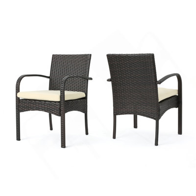 Set Of 2 Cordoba Kd Pe Wicker Dining Chair