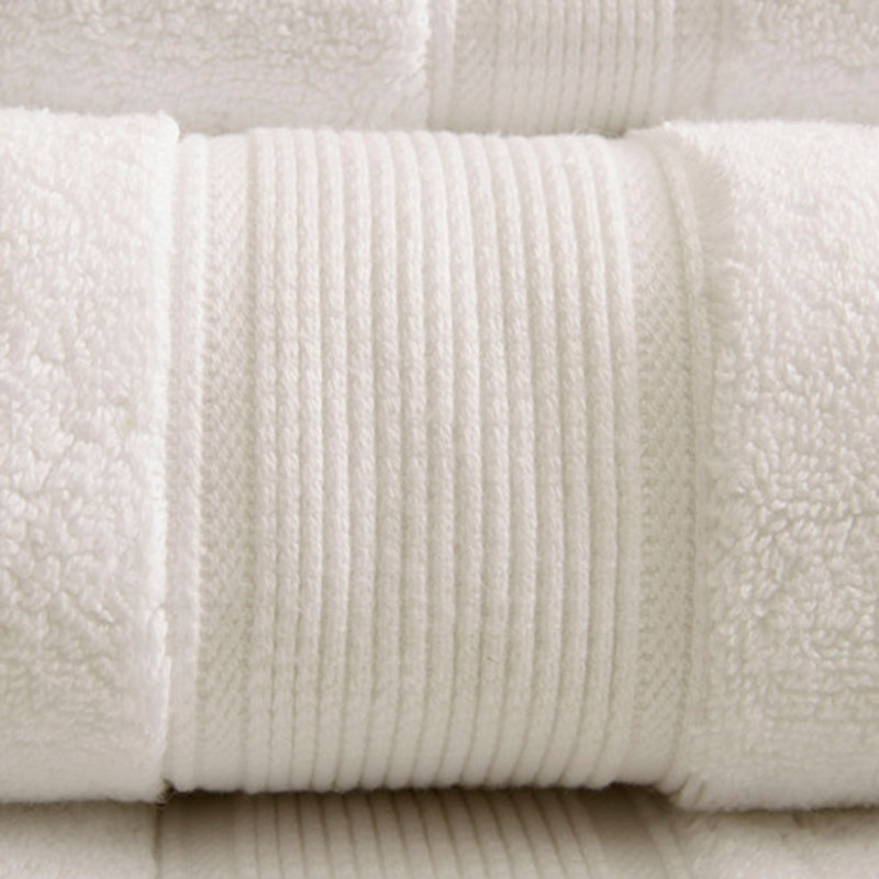 100% Cotton 8 Piece Antimicrobial Towel Set, Cream