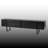 Modern Black TV Stand, 71.0 x 19.7 x 11.8 inches | 100% Melamine Coated Particle Board, Thickness: 0.7 inches | Sleek Solid Color Design, Perfect for Living Room & Entertainment Spaces, Durable and Stylish-105514843