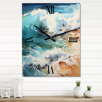 Beach Photo Coastal Reverie IV - Très grandes horloges murales nautiques et de plage