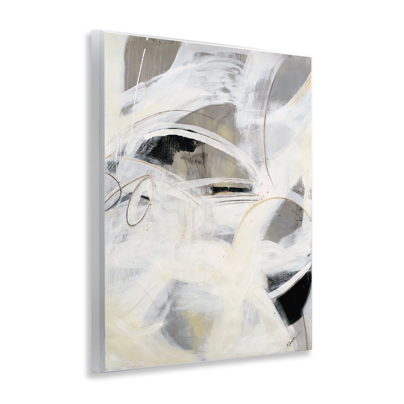 Art mural blanc abstrait par Ruth Fromstein