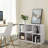 Wooden 3-Tier Bookcase Book Shelf Display Storage Shelf With 6 Compartments White-1249902262