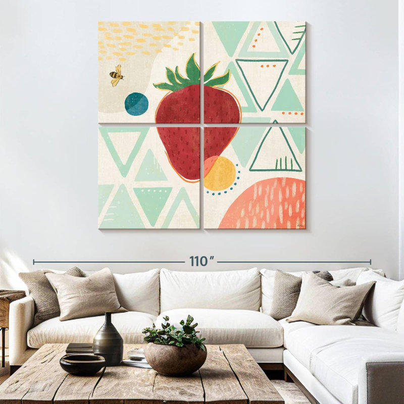 Yarlin Fruit Frenzy IV, 74" H x 74" W