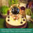 Clam Shell Bird Bath with Stones