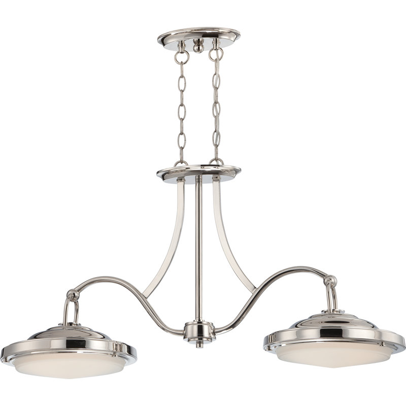 Drinkard 2 - Light Kitchen Island Pendant, Polished Nickel