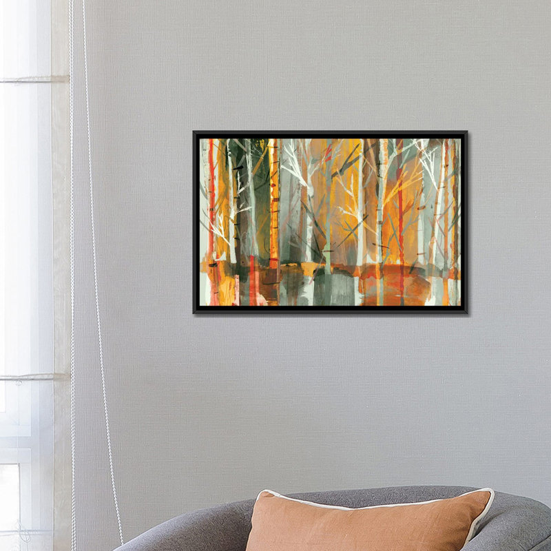 «Sunset», impression sur toile, H 18 po x l 26 po x P 1,5 po, Toile avec cadre noir, Pas de tapis