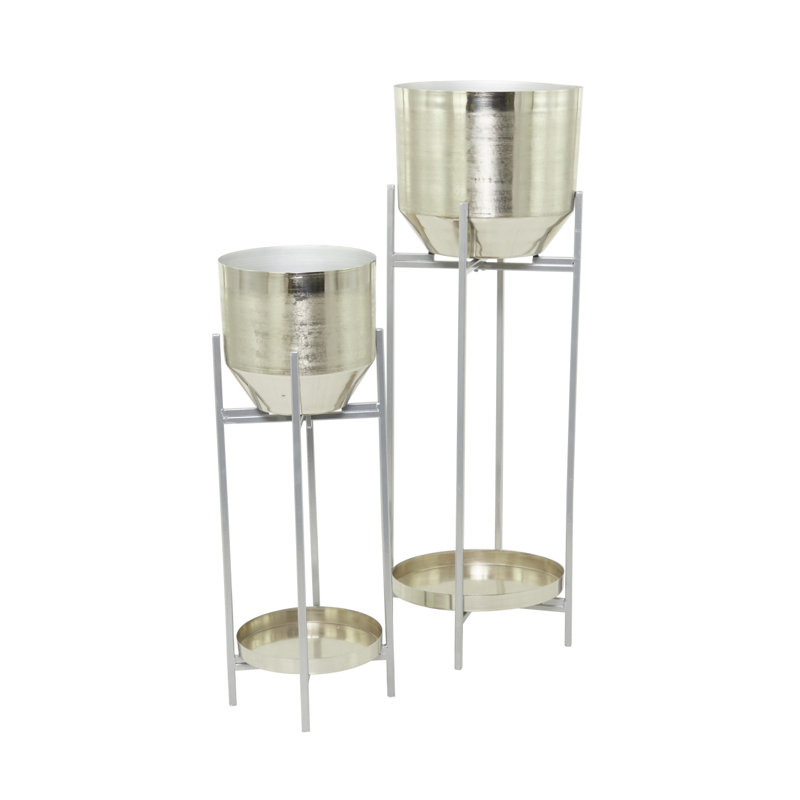 Metal Cachepot, Silver