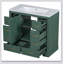 Ensemble de meuble-lavabo 36 po avec lavabo, six tiroirs, diviseur de tiroir multifonctionnel, tablette réglable