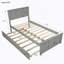 Lit plateforme avec lit gigogne-890372278