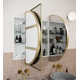 Three Door Steel Frame Pill Shape Medicine Cabinet