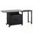 Patio Dining Cart with Trash Rack, Foldable Top and Storage Space-2032182791