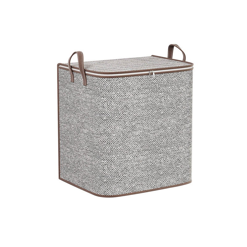  140L Non Woven Storage Bins with Lids & Reinforced Handles, Large Clothes Storage Basket Containers, Closet Organizers and Storage for Clothing, Sweater, Comforter, Bedding