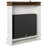 Tereza 29.7'' W Electric Fireplace & Mantel Package with 4600 BTU-914779037