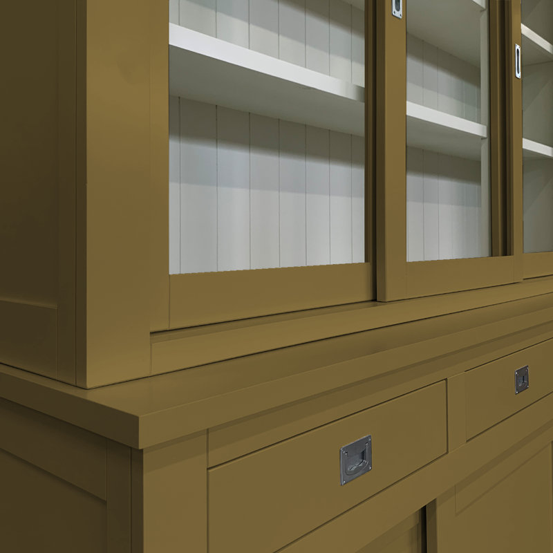 Lemire Display Cabinet, Green/Brown