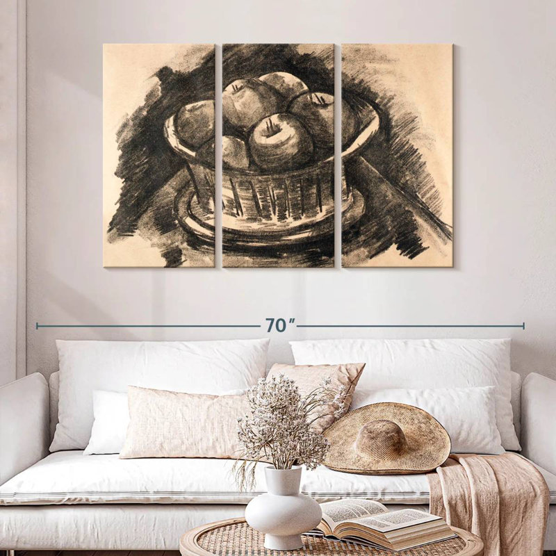 Yarlin Apples In Basket, 32" H x 50" W