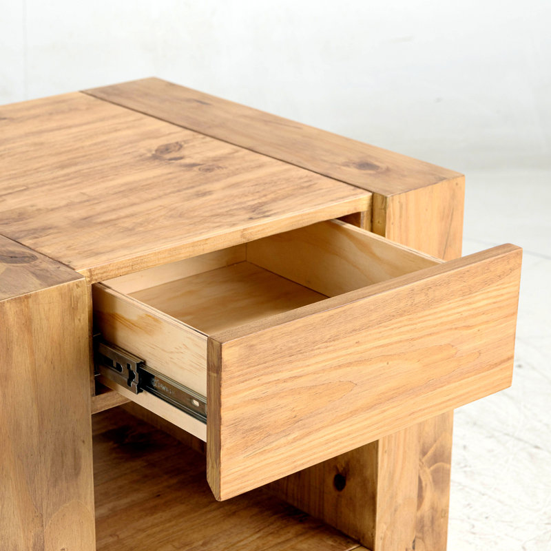 Durable And Stylish Oak Finish End Table For Versatile Home Decor