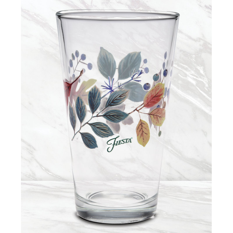 Fiesta Autumn Fields 16-Ounce Cooler Glass Set of 4
