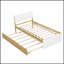 Structure de lit avec lit gigogne et tête de lit ultrabrillante, durable et élégante pour un sommeil confortable-118357695
