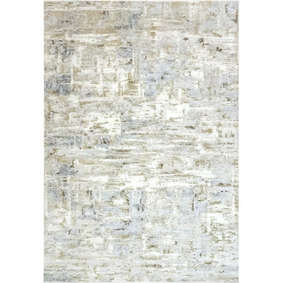 Tapis beige / bleu Wakeman