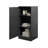 100% Solid Wood Short Narrow Bathroom Linen Cabinet with Door, Adjustable Shelves, Modular Bathroom & Laundry Storage Cabinet, 16.5" W x 35.75" H-94089063