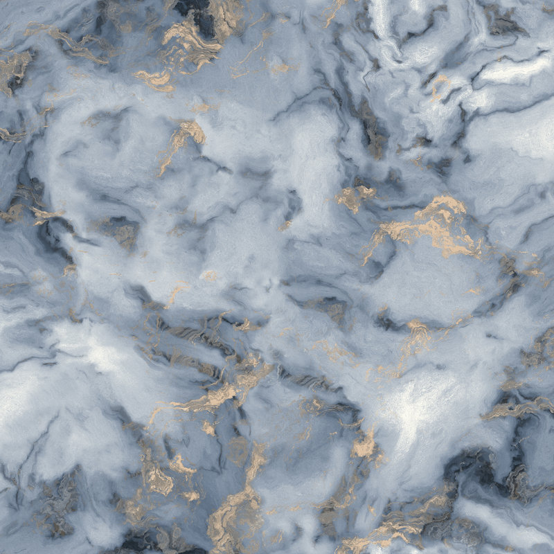 Merrick Marble Wallpaper, Blue