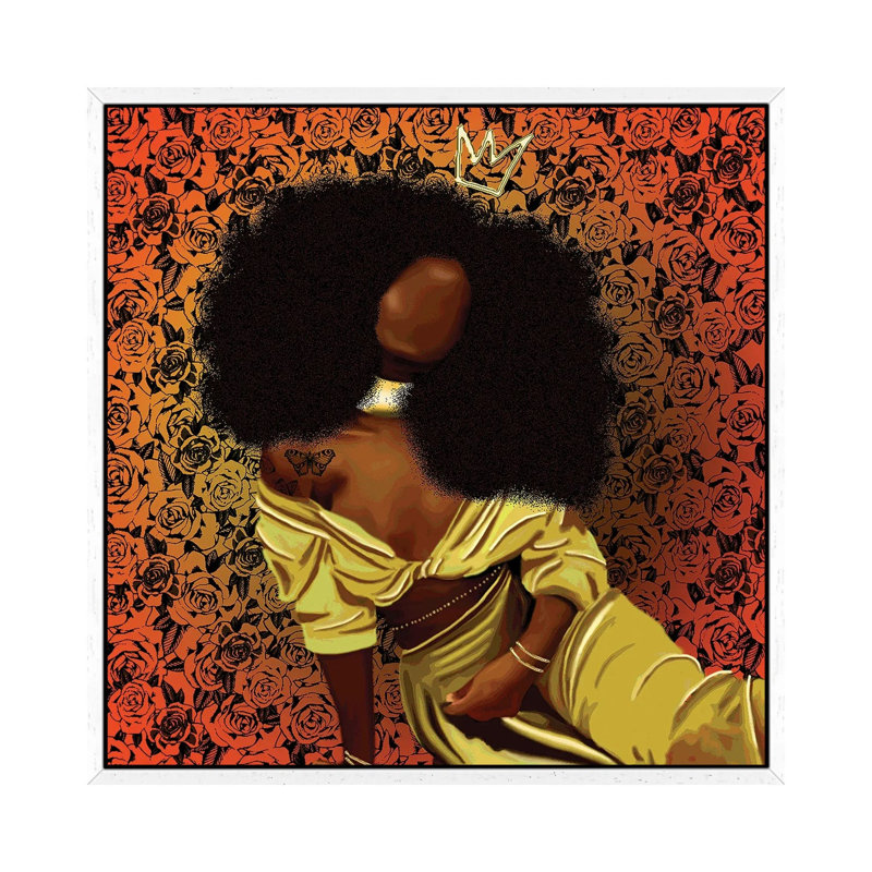 Dominique - Print on Canvas, White Framed, 66.04 cm H x 66.04 cm W