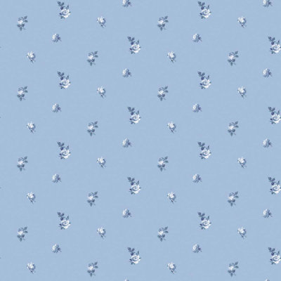 Lady Charlotte Miniature Roses 10' L x 24" W Peel and Stick Wallpaper Roll