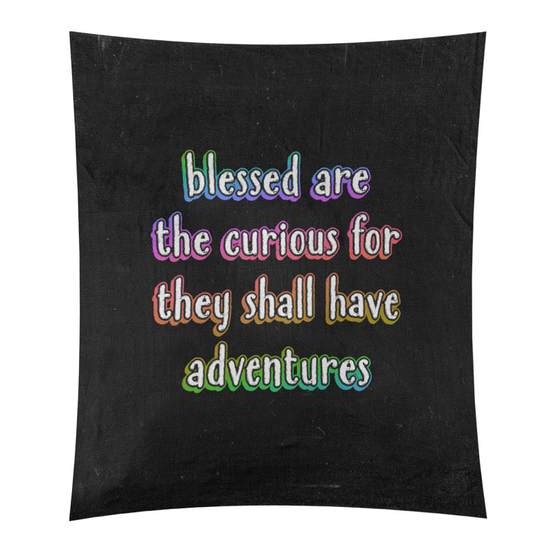 Tapisserie tableau noir en citation de polyester, H 27,5 po x l 37,5 po, Arc-en-ciel