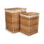 Wicker 2 Piece Lined Laundry Basket Set-45118730
