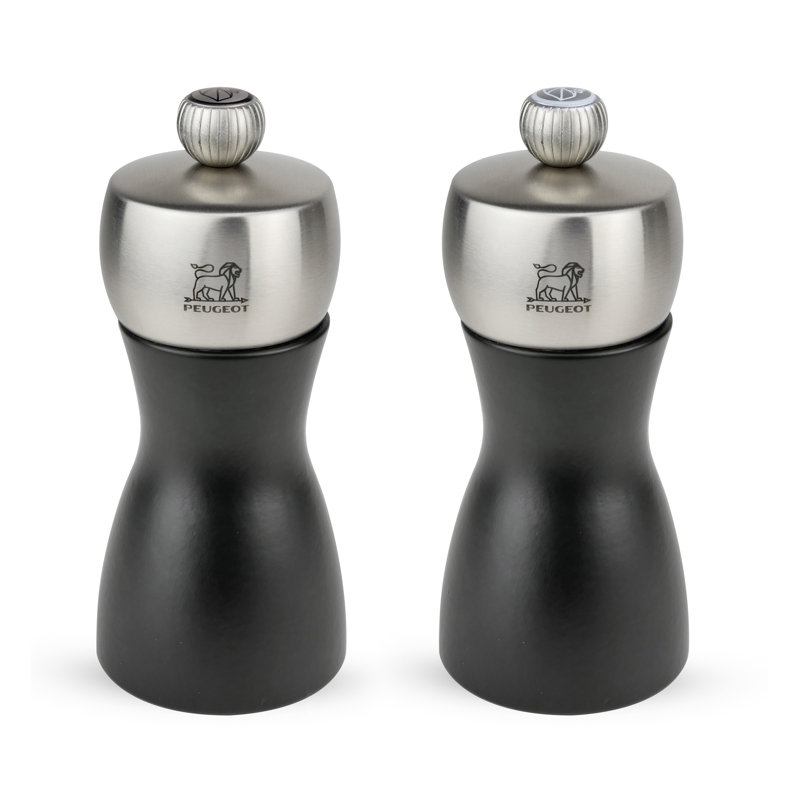 Salt & Pepper Mill Set, 5" H x 2.05" W