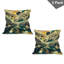 Ensemble de 2 housses de coussin Ambesonne Lake vert émeraude ambre pâle-99020028-99020027