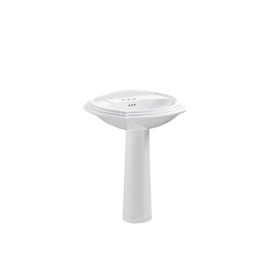 Lavabo sur pied Soren, blanc