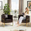 Fauteuil demi-tonneau en similicuir-1274118788
