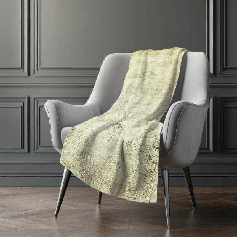 Addison Machine Washable Sherpa Throw Blanket, Beige, ASB658 Oriental