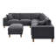 Canapé modulaire réversible avec repose-pieds Morgandy-987758930