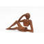 12 "Sculpture abstraite en bois faite à la main" Relaxing Man B "Figurine décorative décorative sculptée à la main