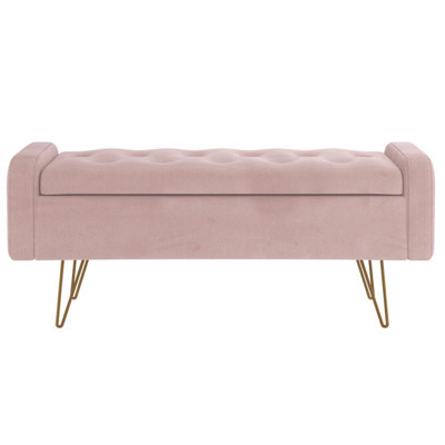 Velvet Ottoman